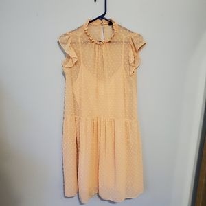 Atmosphere pink dotted dress